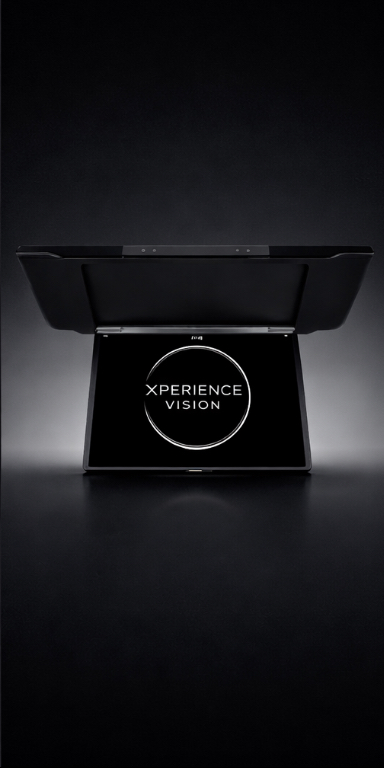Écran plafond 17.3" Premium voiture — Installation XPERIENCE VISION